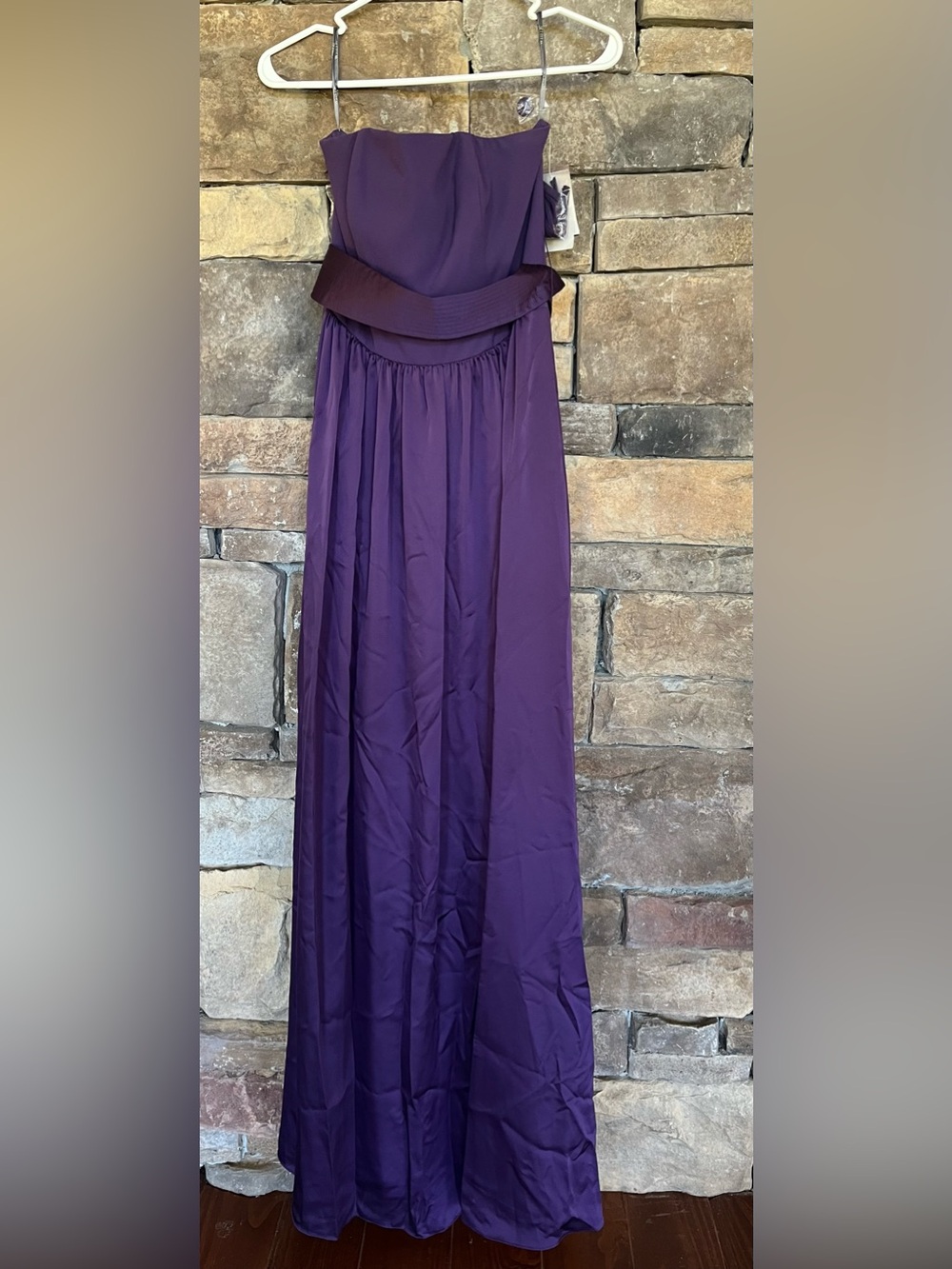 White by Vera Wang Amethyst Strapless Gown Size 4 NWT - Picture 2 of 13